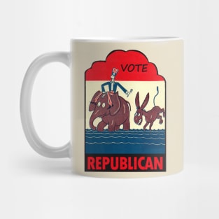 American Vote Republican Vintage Mug